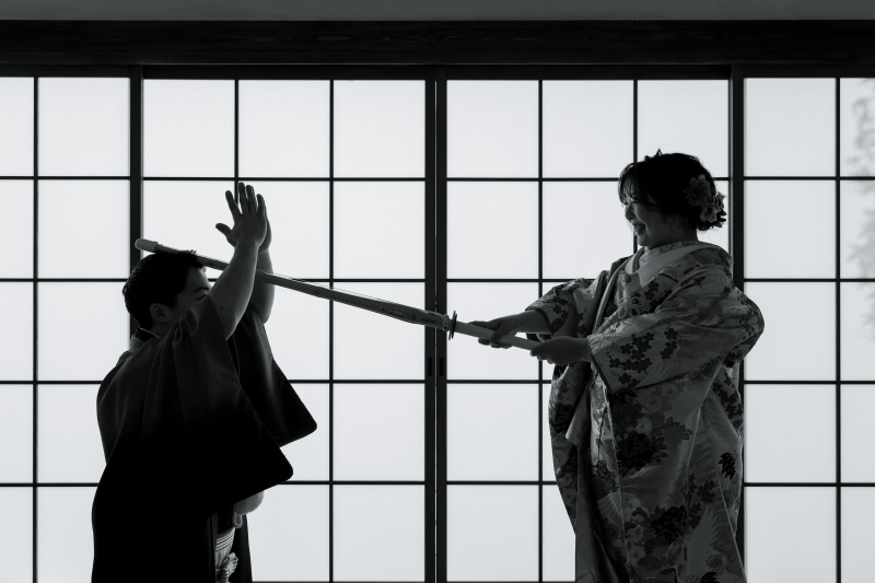 シルエット遊び