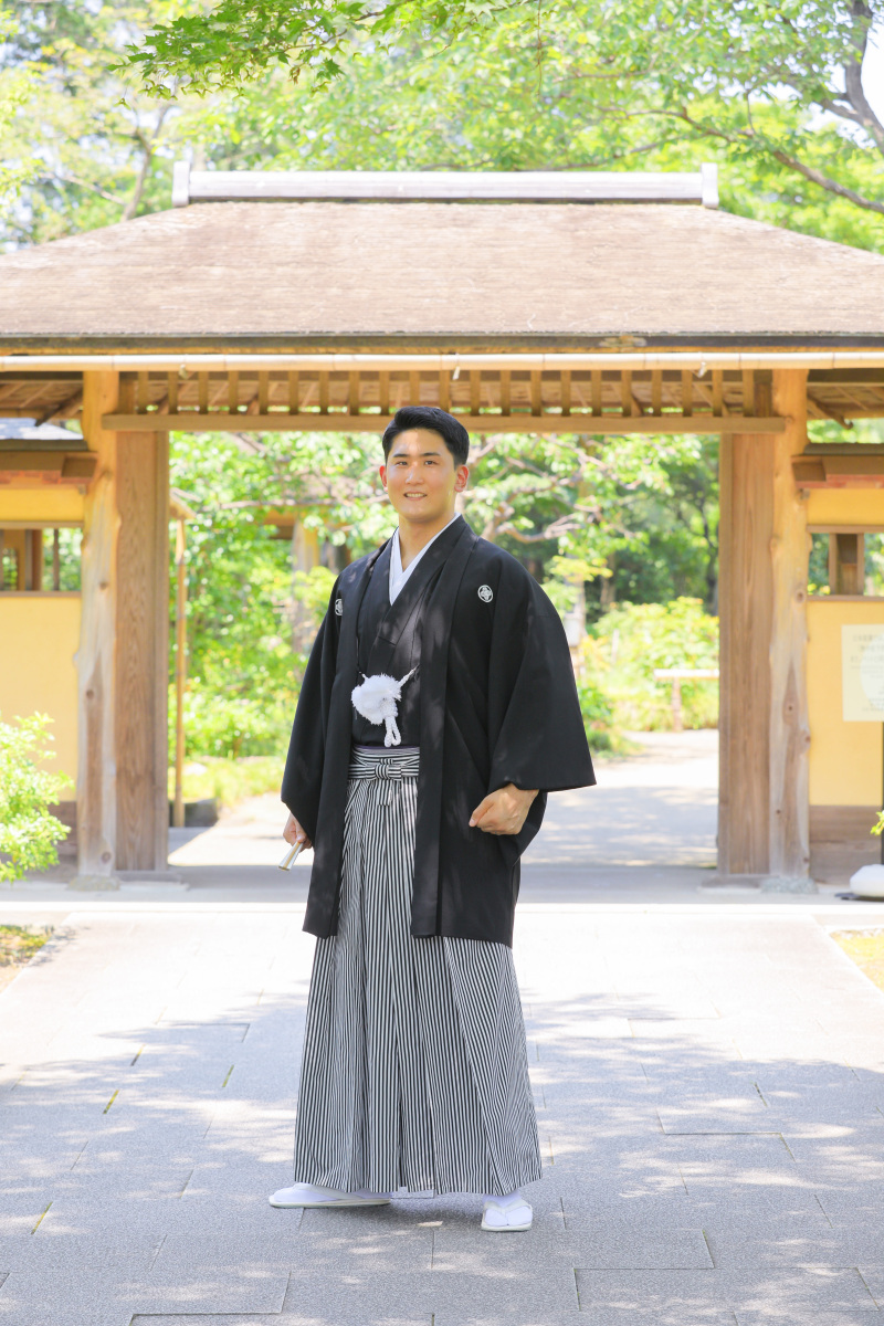 ご新郎様のソロショット。