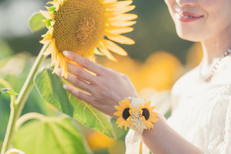 ひまわりのアクセサリー