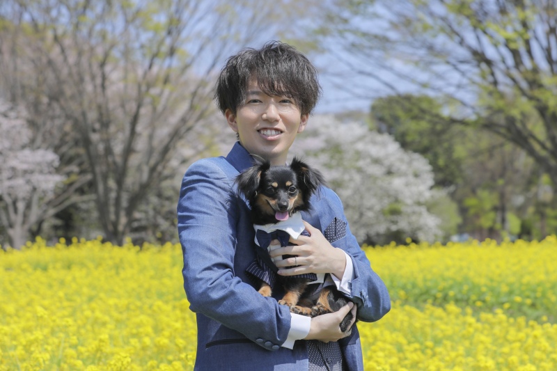 ご新郎様と愛犬