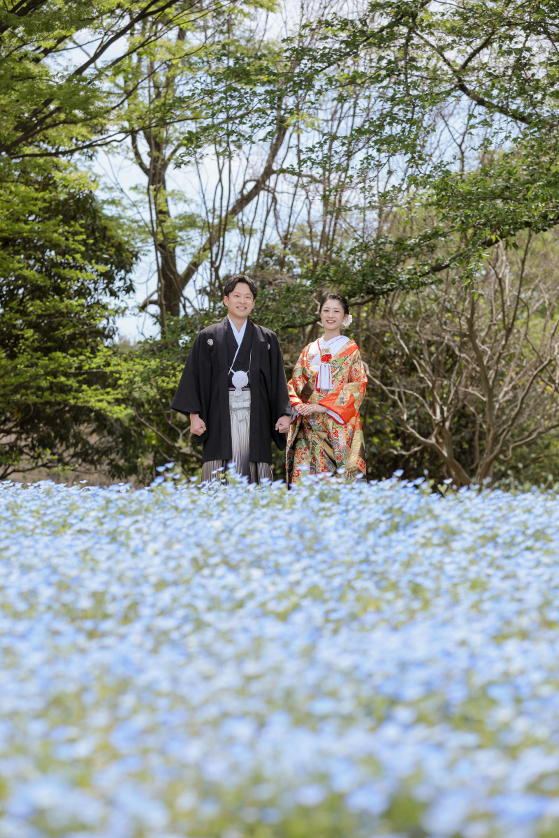 一面の花畑