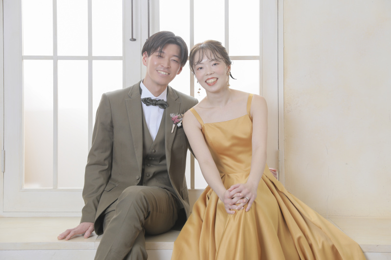 カラードレスでハウススタジオ撮影しました!