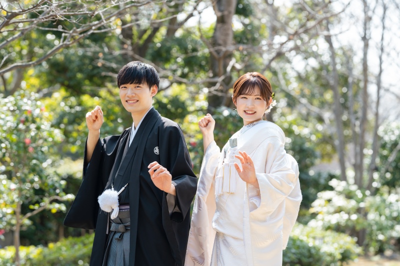 お二人らしいポーズで！