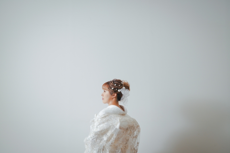 パールの髪飾り