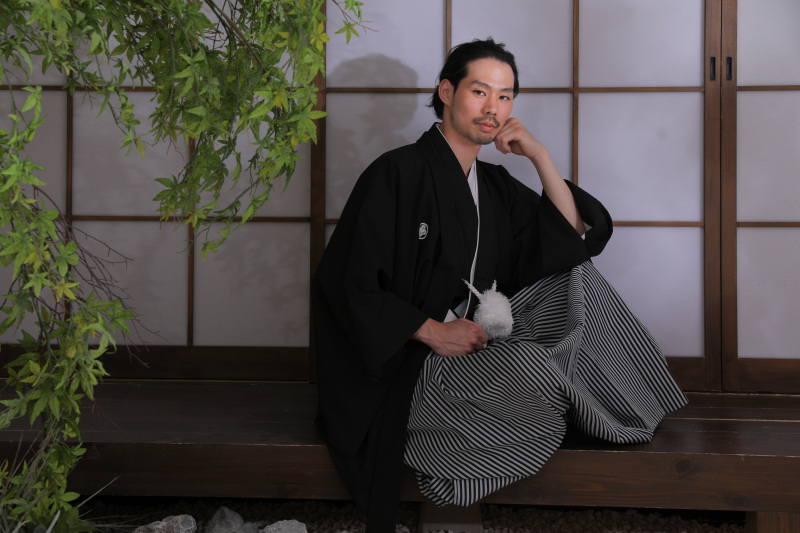 ご新郎様のソロショット。