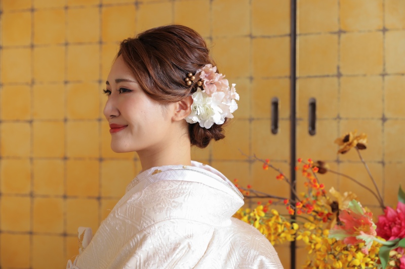 ご新婦様の髪型ショット