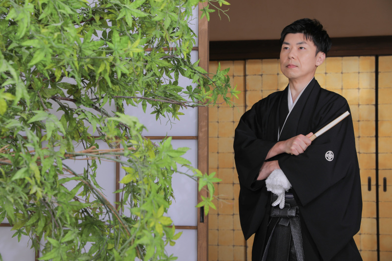 ご新郎様のソロショット。