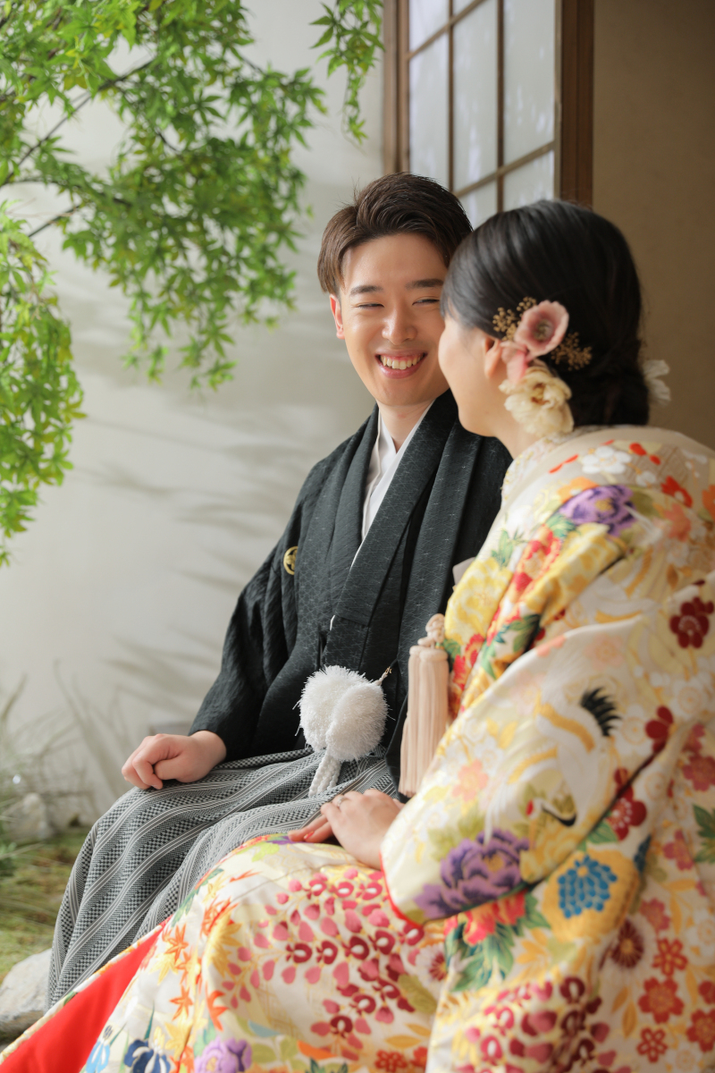 ご新郎様の笑顔