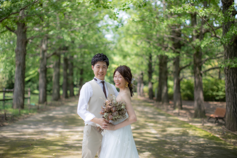 ドライフラワーブーケと