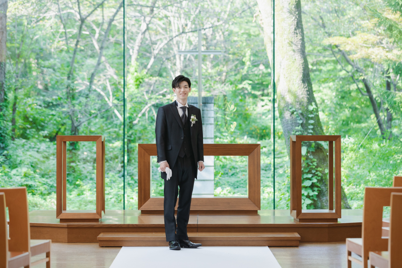 ご新郎様のソロショット