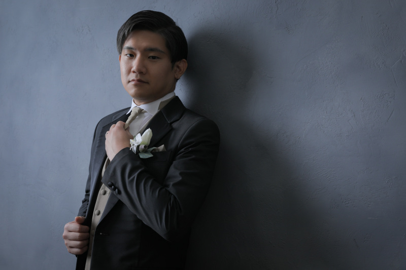 ご新郎様のソロショット。