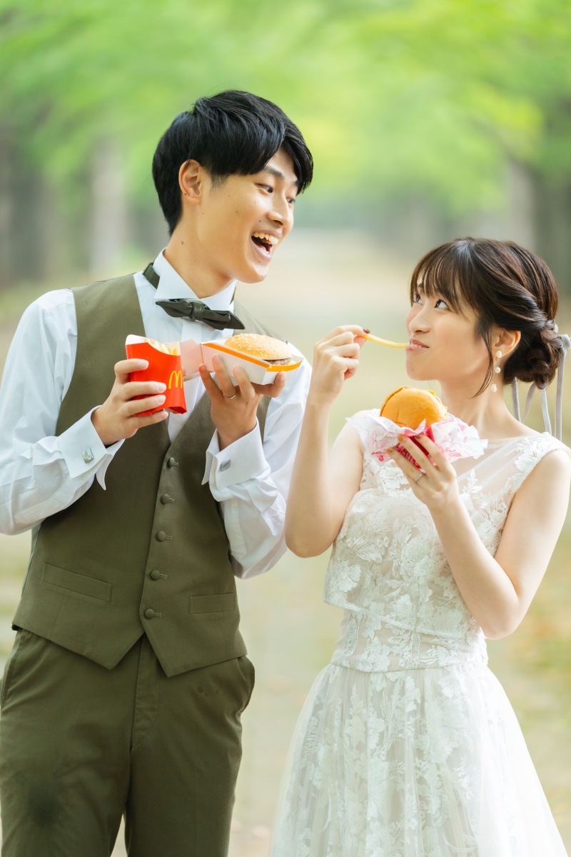 ハンバーガーとポテト