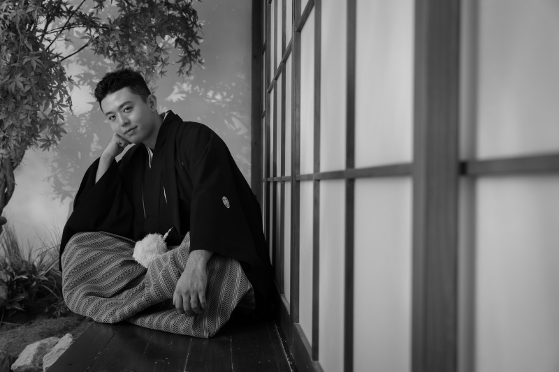 ご新郎様のソロショット。