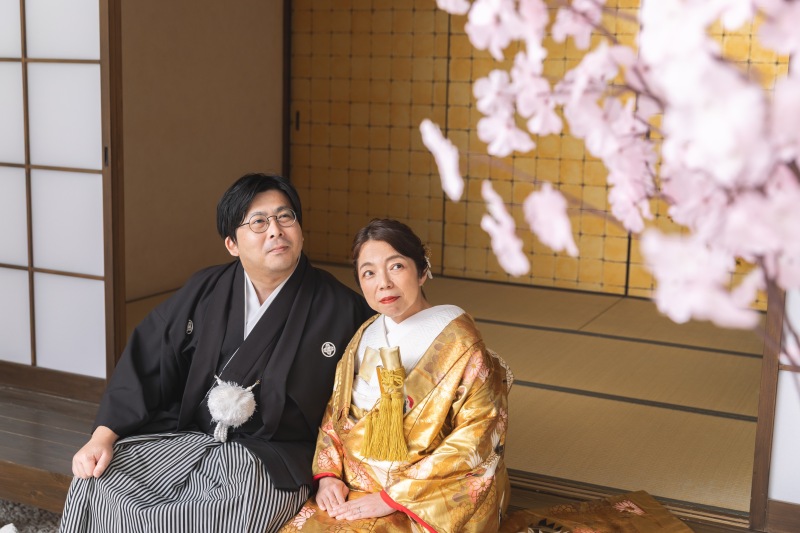 洋装から和装にチェンジ!