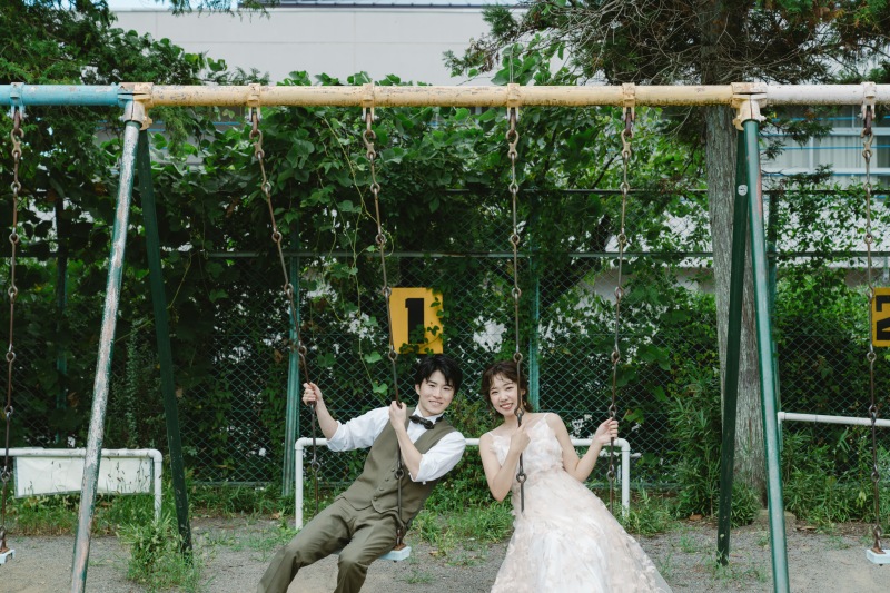 ブランコに乗って