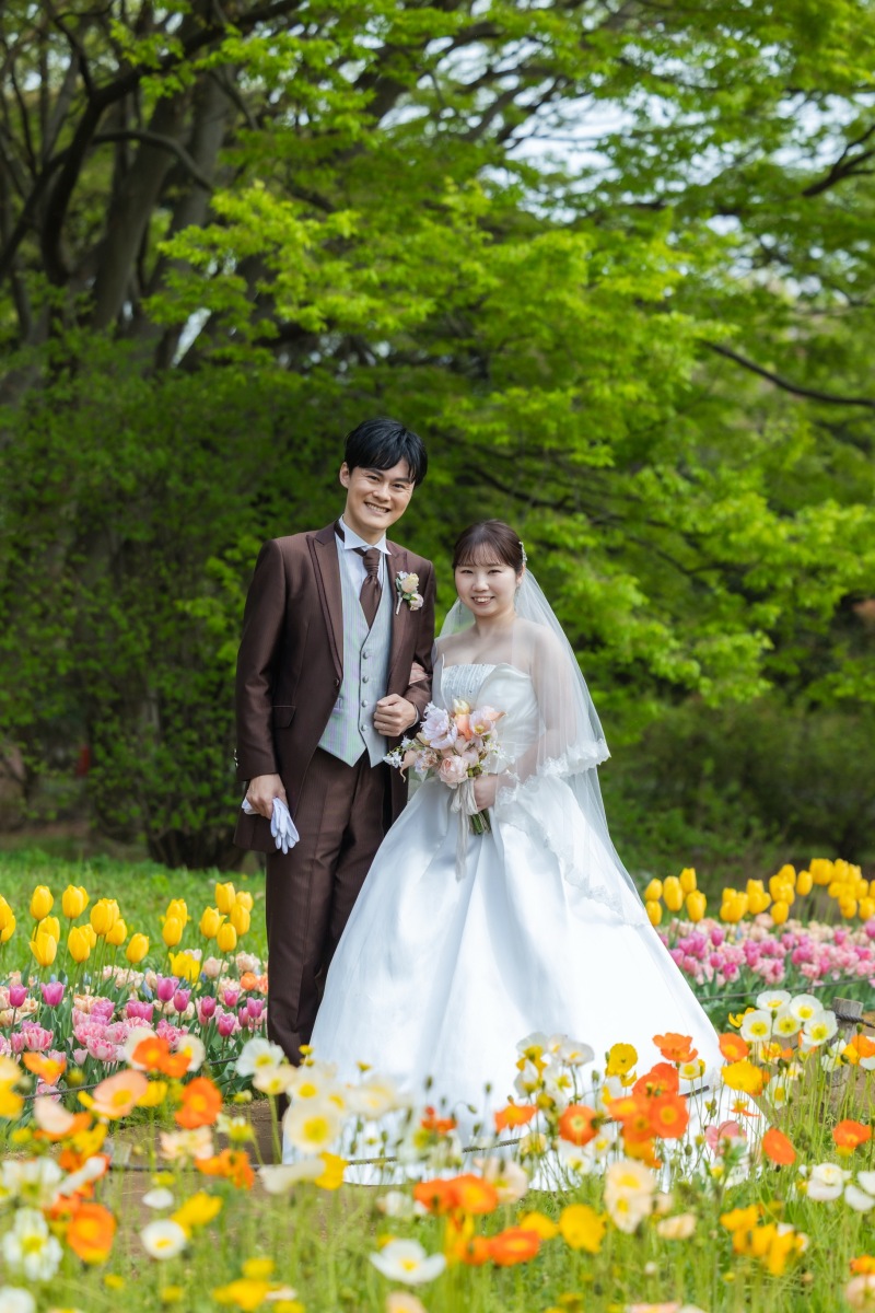 ベールをつけて