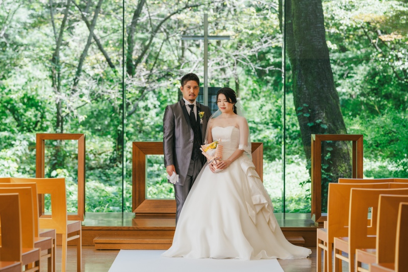 リアル挙式会場でのロケーション