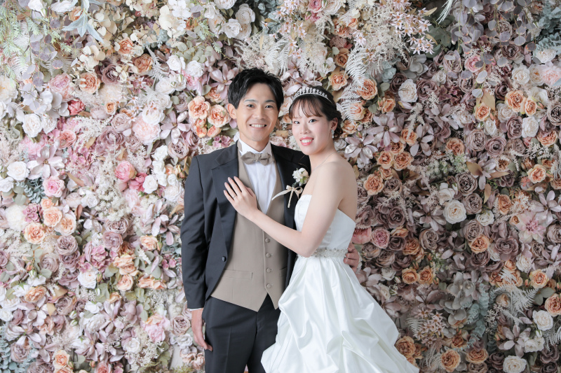 ピンクのお花の背景で