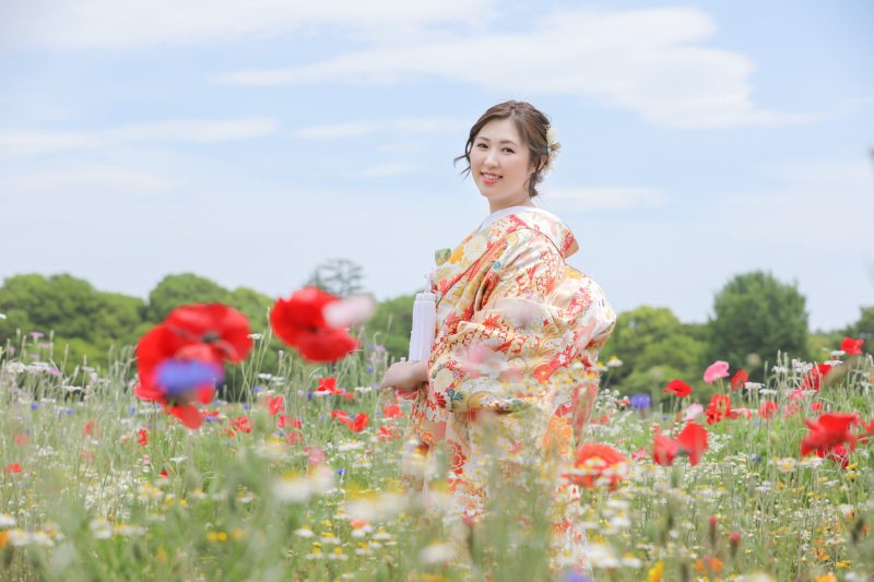 ご新婦様のソロショット。