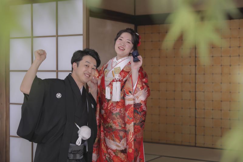 婚約指輪を受けとったあとです。