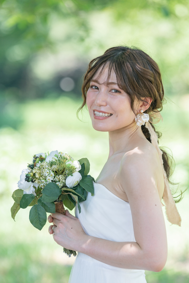 きらきらの緑とご新婦様