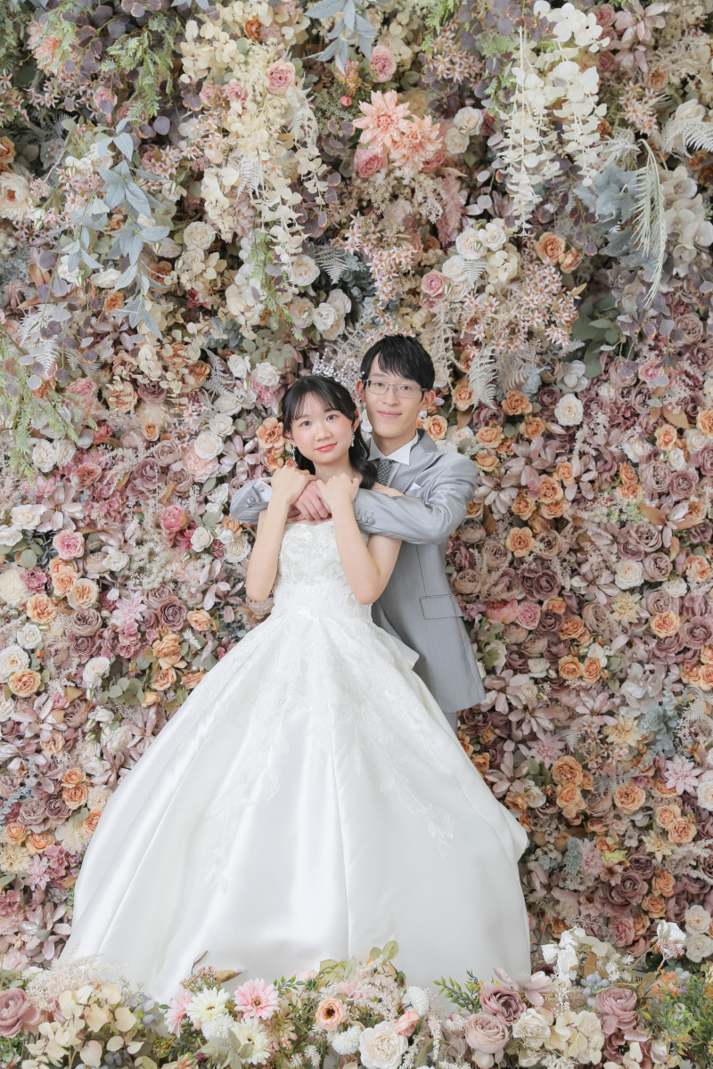 お花畑でギューッ！