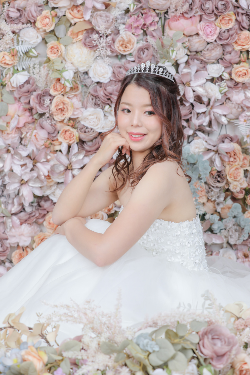 ご新婦様のソロショット。