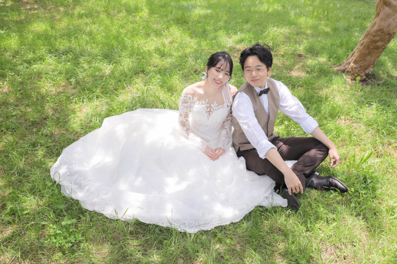 結びショット。