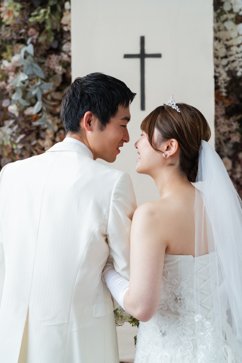 微笑み合うお二人