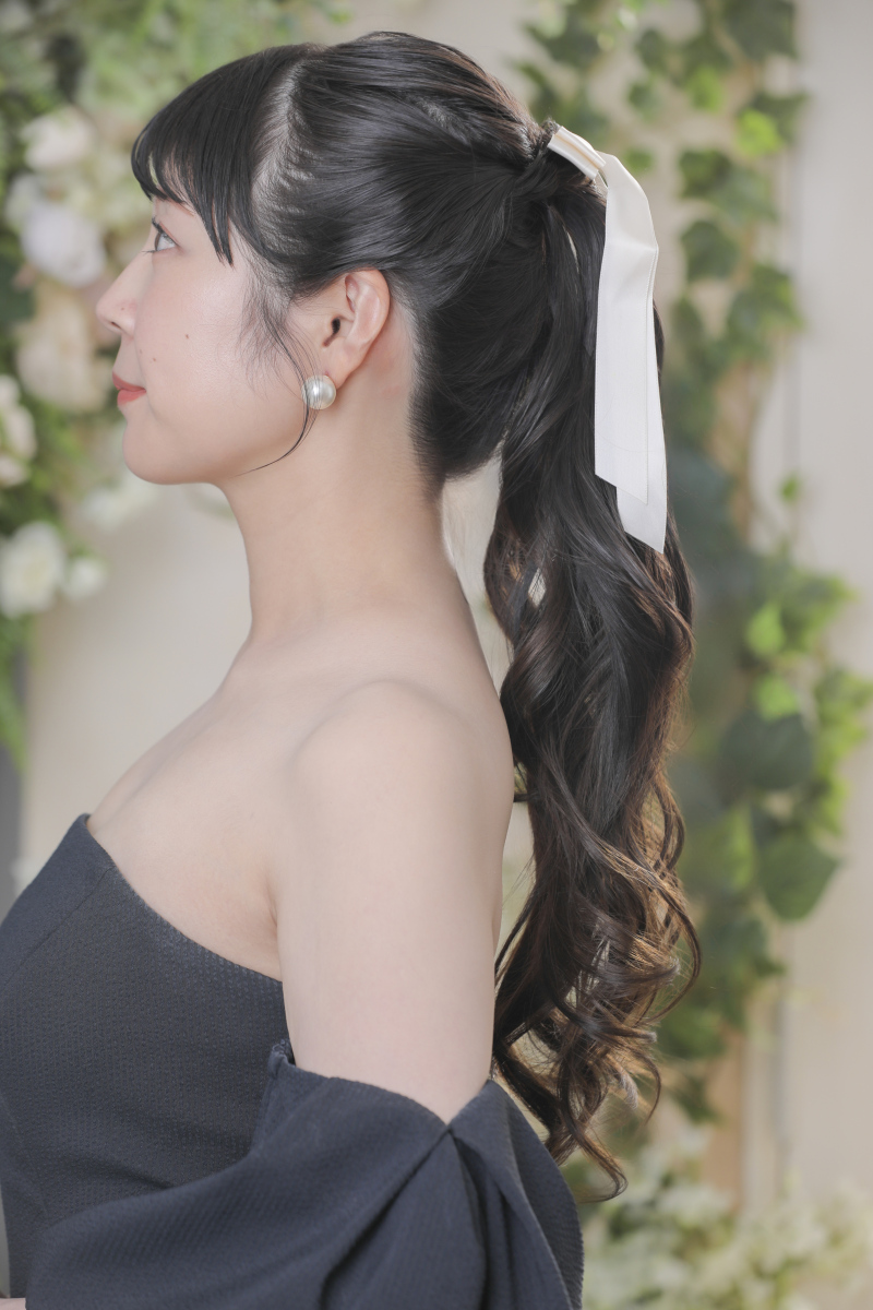 ご新婦様のヘアスタイル。