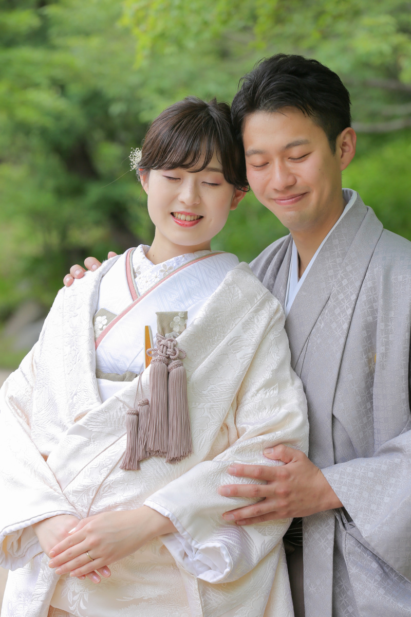 幸せオーラ全開で。