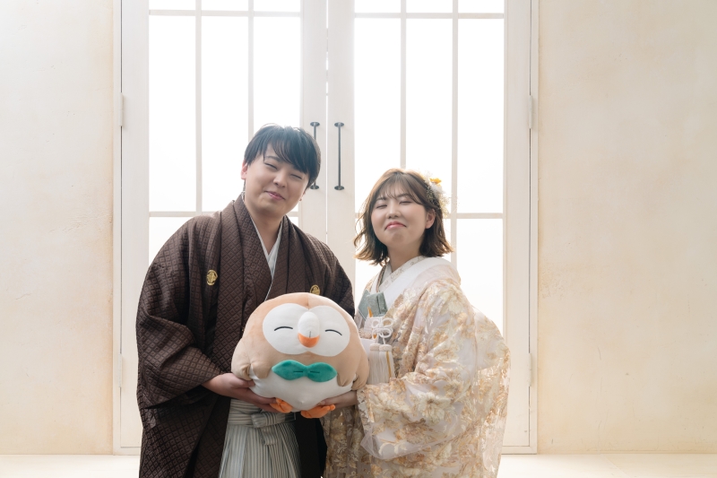 キャラクターの真似をして