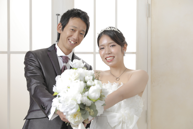 自然な笑顔で！