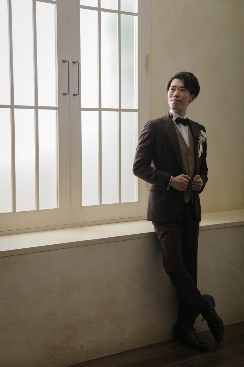 ご新郎様のソロショット。パート1