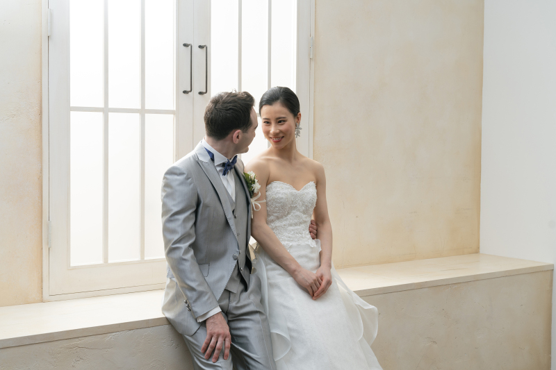 洋装にお着替えして