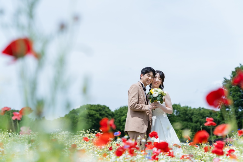 ブーケと一緒に