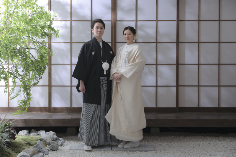 最初は和装撮影！