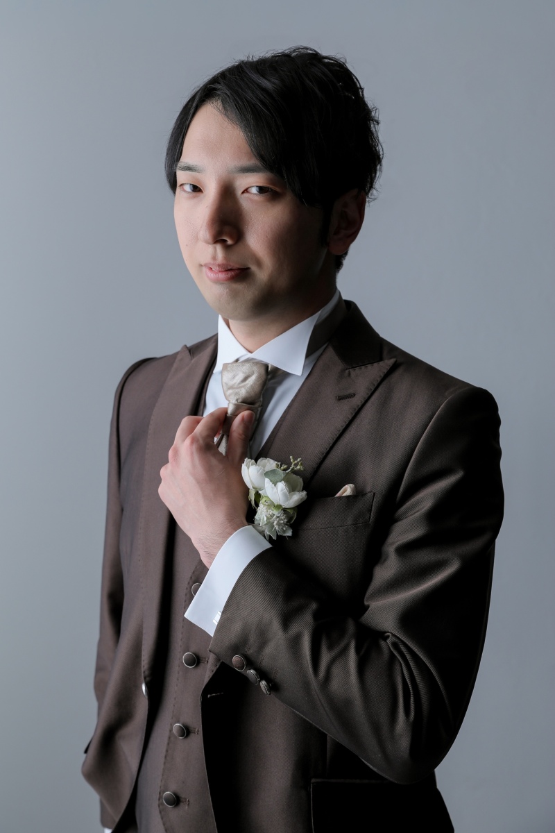 クールに決める、新郎様ソロカット