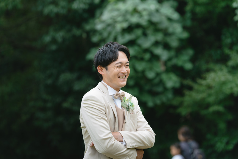 ご新郎様のソロショット