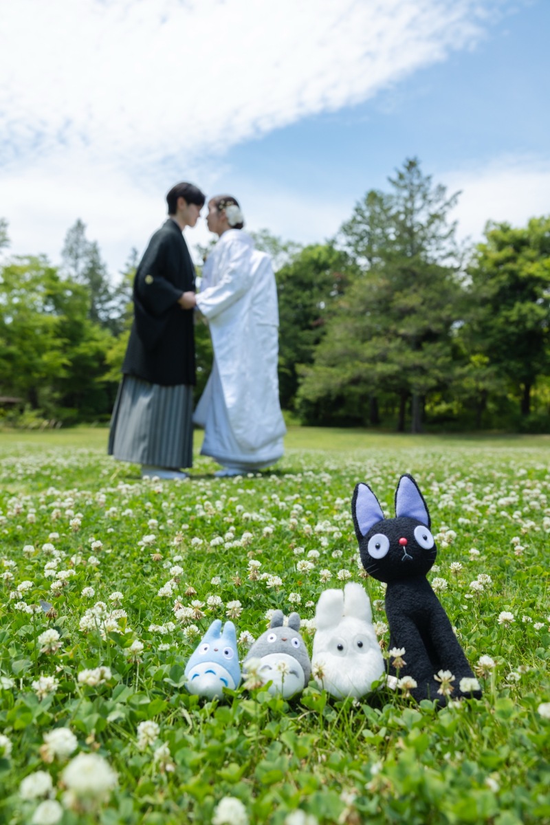 ぬいぐるみとシルエット