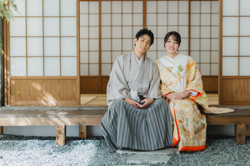 日差しの中