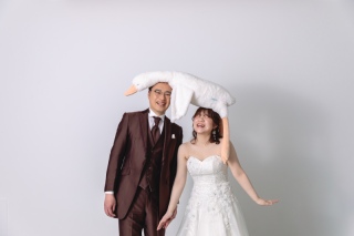 アヒルと空中散歩！？和装と洋装の撮影♫