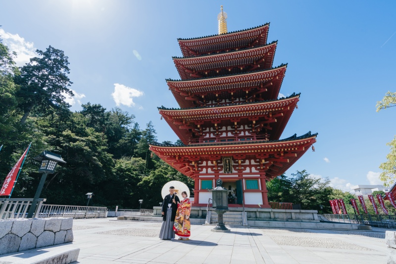 高幡不動尊で和装ロケーション！