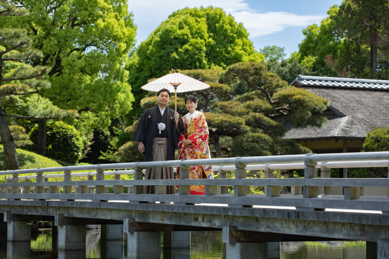 橋でお散歩