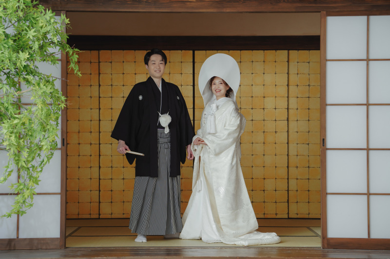 まるで外!?屋内で和装撮影!