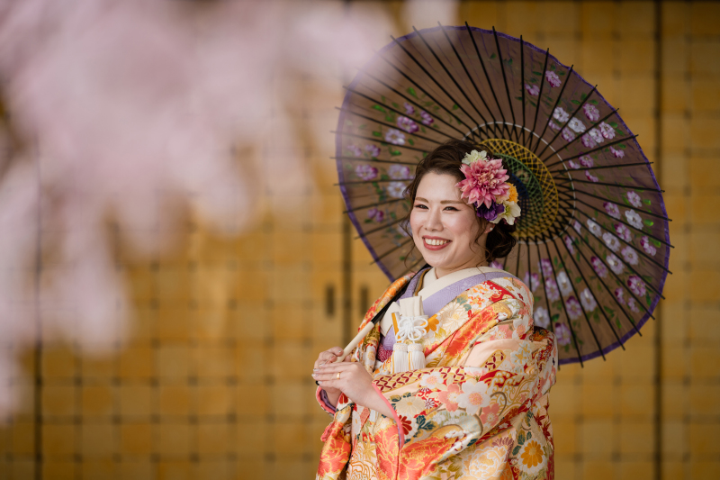 ご新婦様のソロショット。