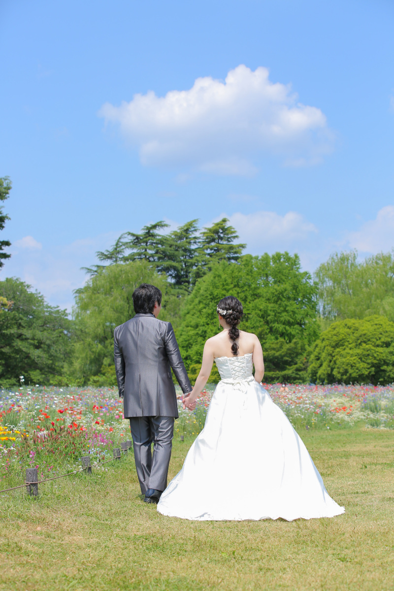 お二人のバックショット！