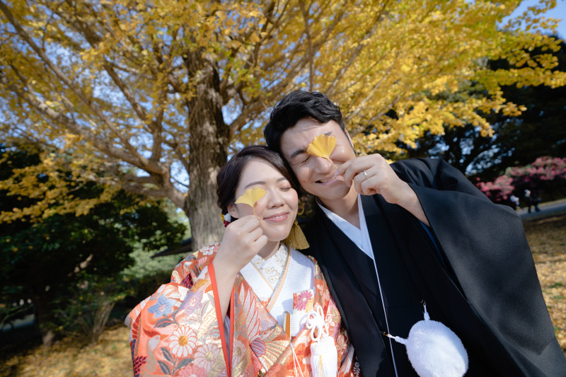 日本庭園×和装