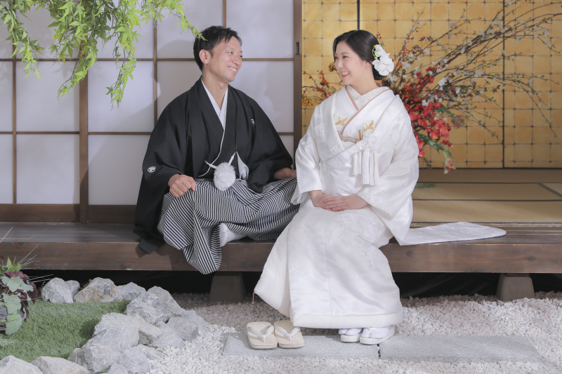 屋内庭園スタジオで2着目