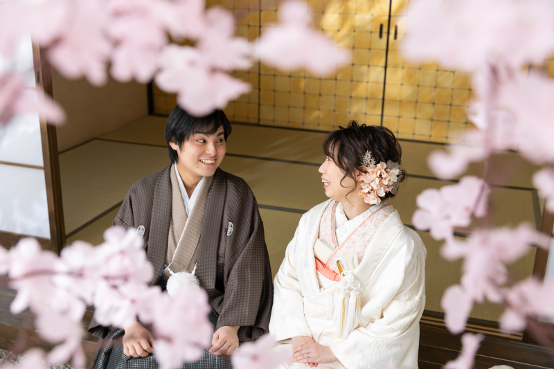 満開の桜に包まれて